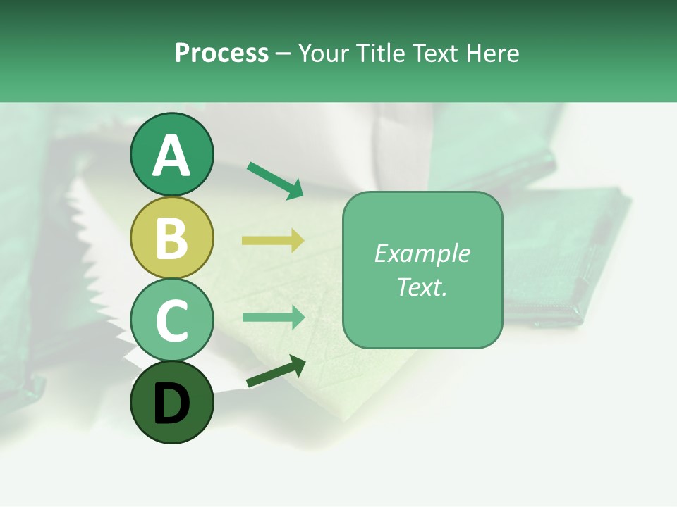 Chewing Gum Plates PowerPoint Template