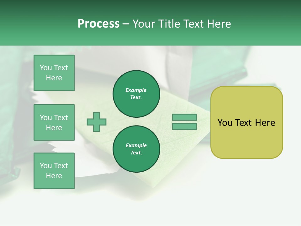 Chewing Gum Plates PowerPoint Template