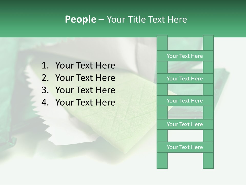 Chewing Gum Plates PowerPoint Template