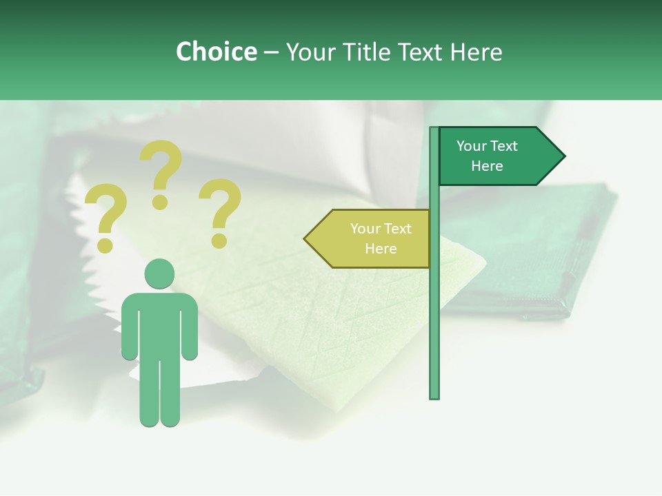 Chewing Gum Plates PowerPoint Template