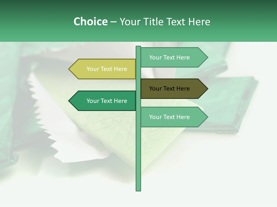 Chewing Gum Plates PowerPoint Template
