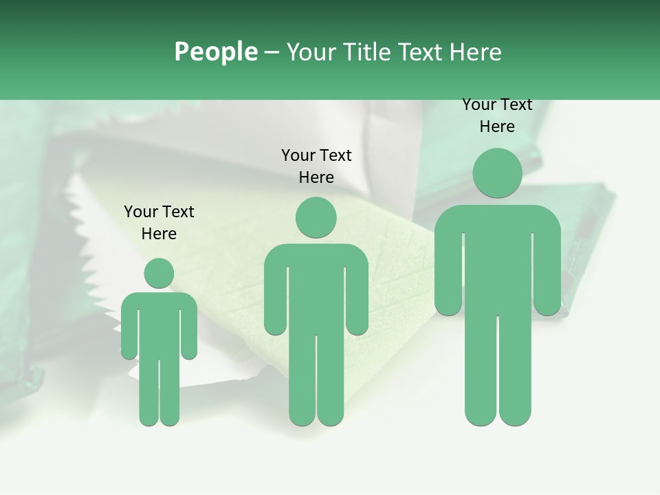 Chewing Gum Plates PowerPoint Template
