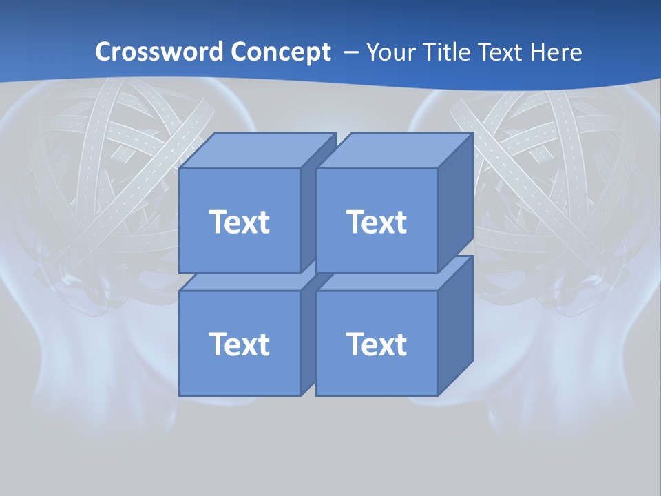 The Road Between Thoughts PowerPoint Template