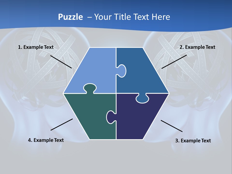 The Road Between Thoughts PowerPoint Template