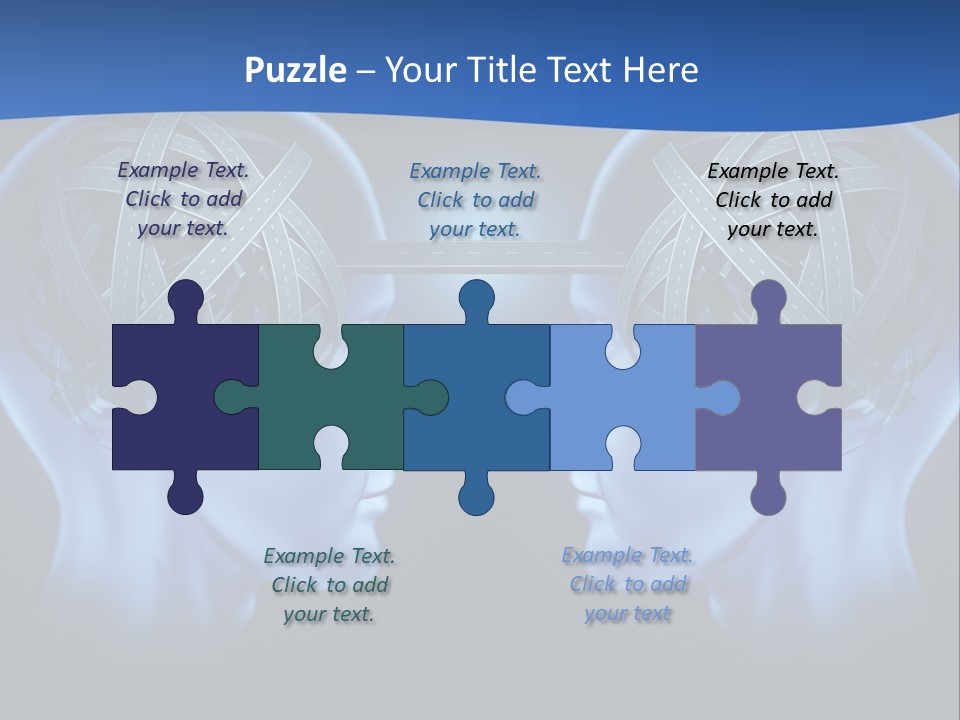 The Road Between Thoughts PowerPoint Template