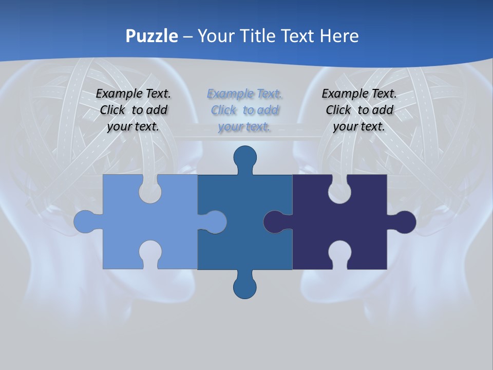 The Road Between Thoughts PowerPoint Template