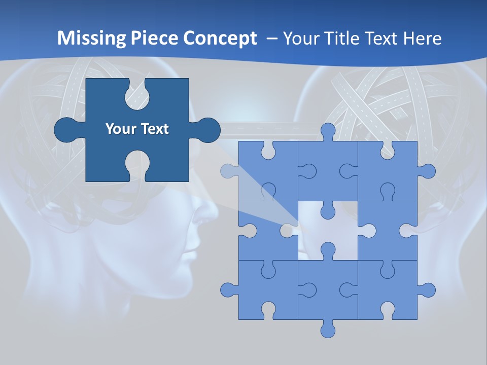 The Road Between Thoughts PowerPoint Template