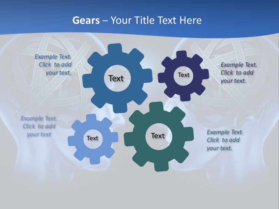 The Road Between Thoughts PowerPoint Template
