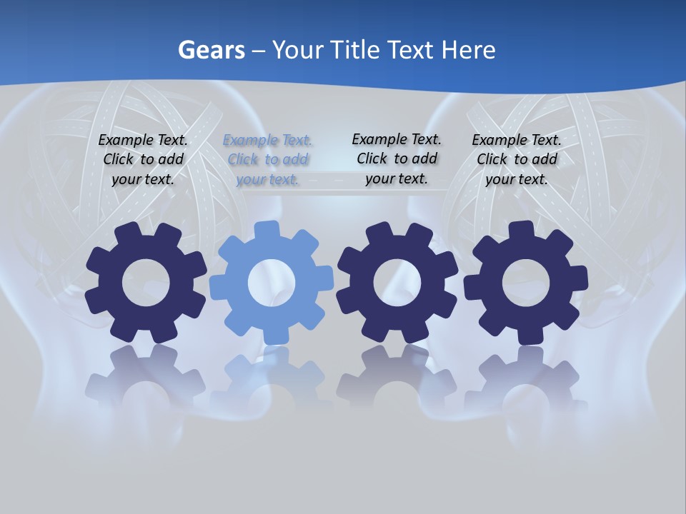 The Road Between Thoughts PowerPoint Template