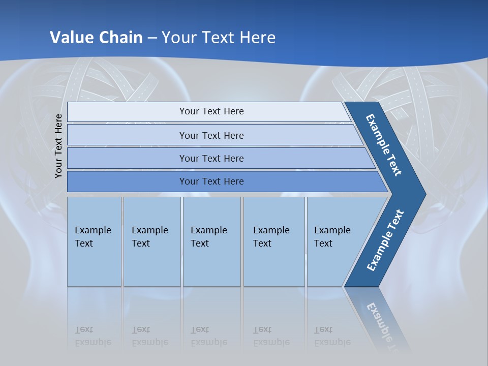 The Road Between Thoughts PowerPoint Template
