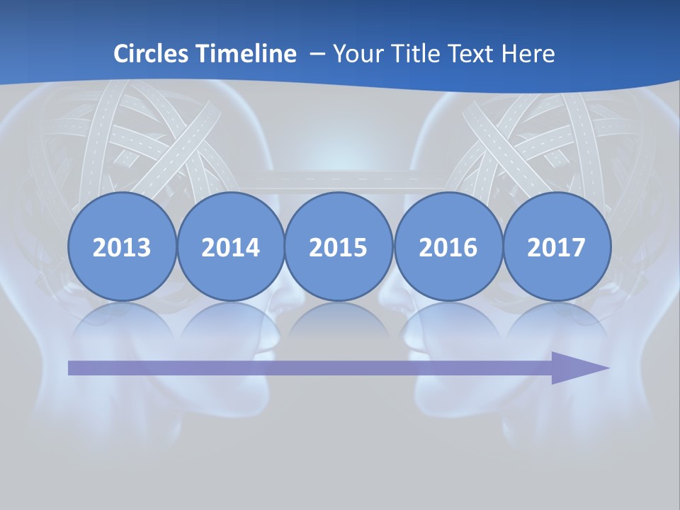 The Road Between Thoughts PowerPoint Template