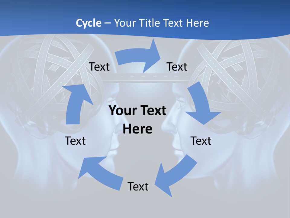 The Road Between Thoughts PowerPoint Template
