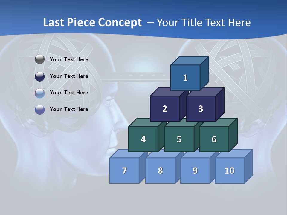 The Road Between Thoughts PowerPoint Template
