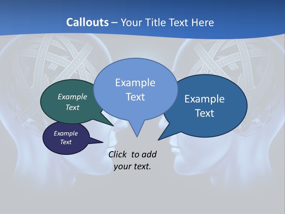 The Road Between Thoughts PowerPoint Template