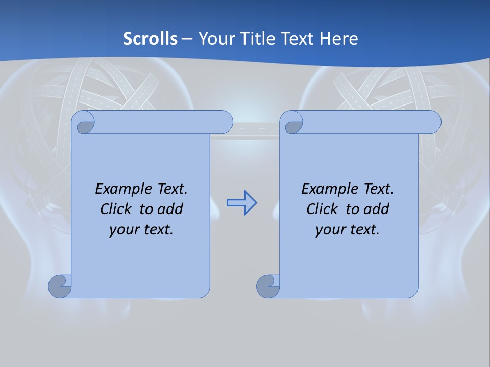 The Road Between Thoughts PowerPoint Template