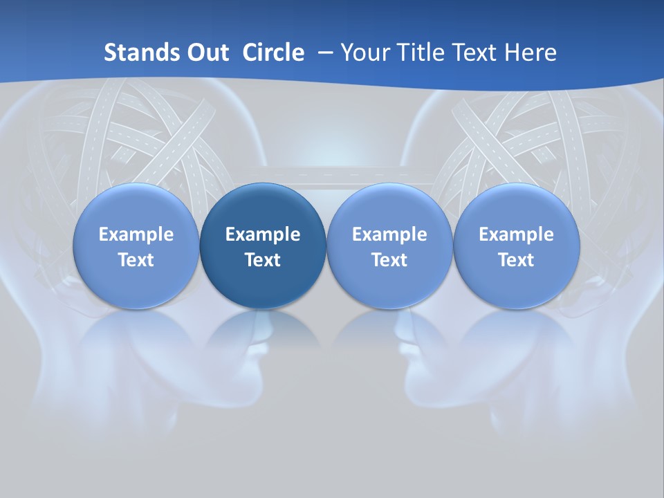 The Road Between Thoughts PowerPoint Template