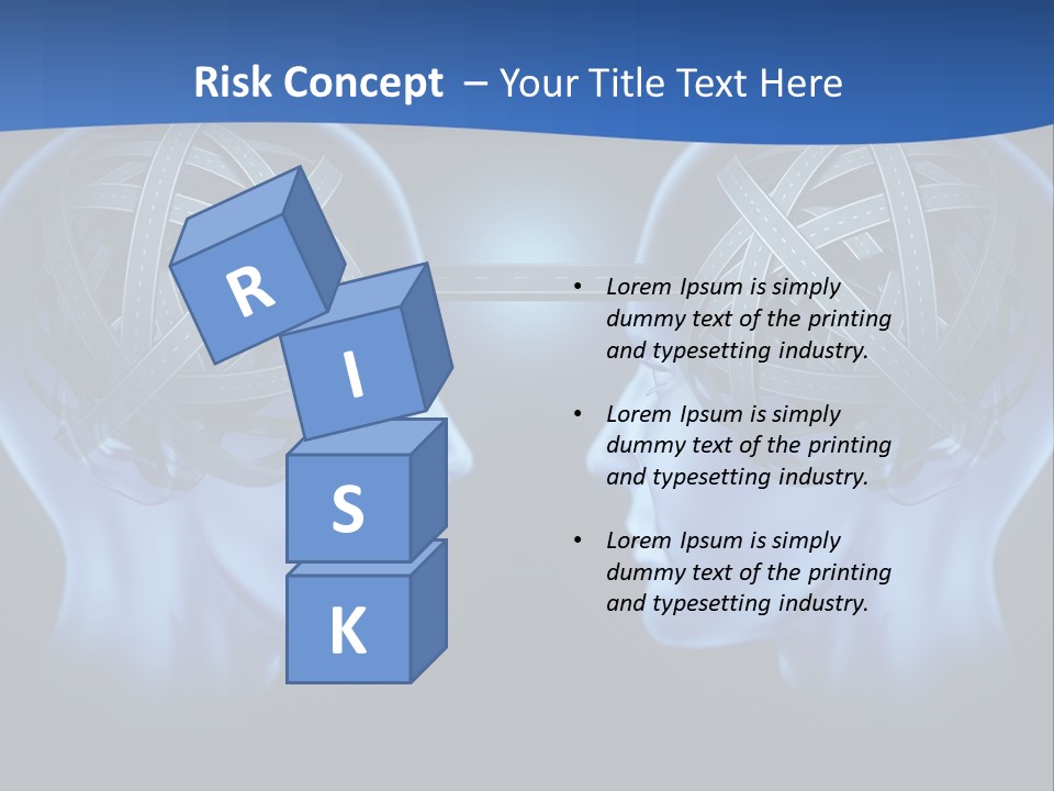 The Road Between Thoughts PowerPoint Template