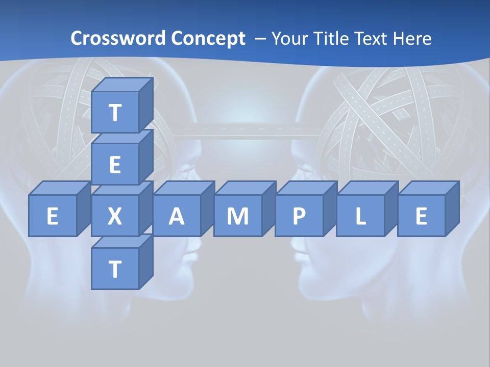 The Road Between Thoughts PowerPoint Template