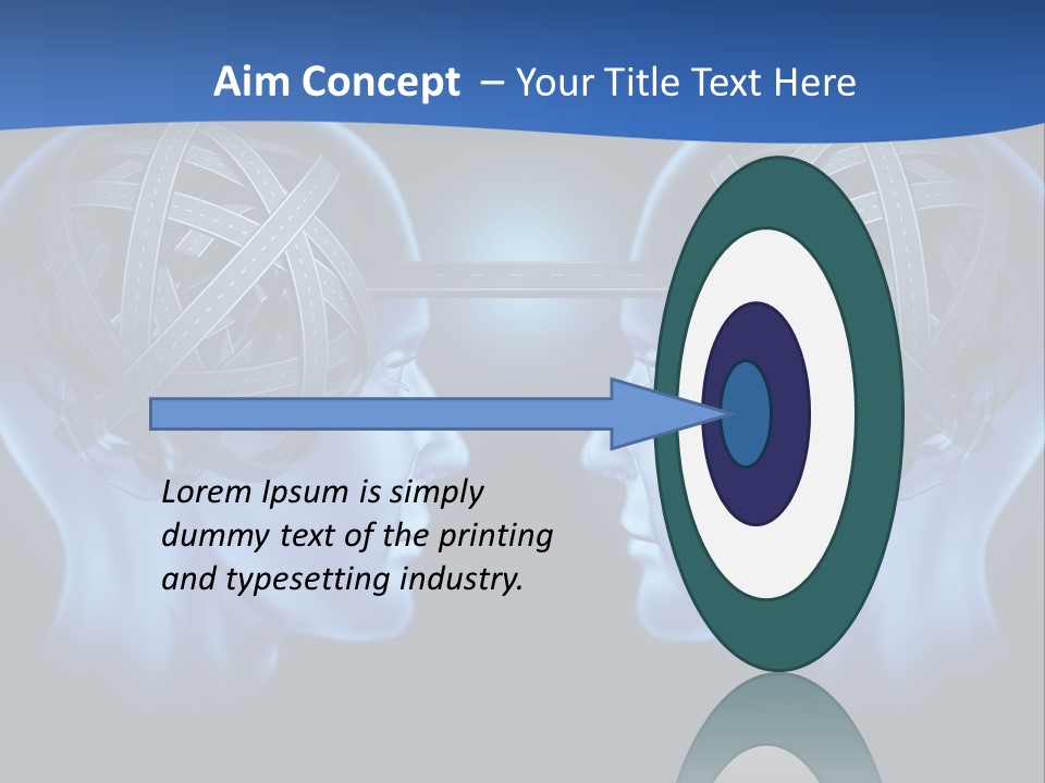 The Road Between Thoughts PowerPoint Template