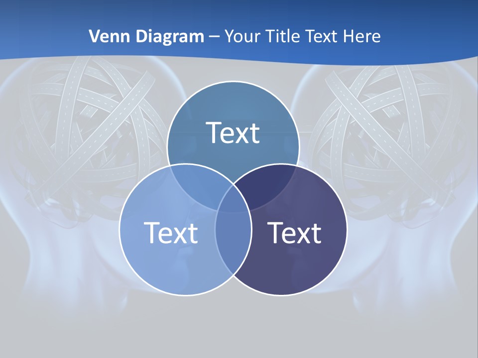 The Road Between Thoughts PowerPoint Template