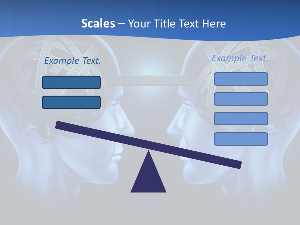 The Road Between Thoughts PowerPoint Template