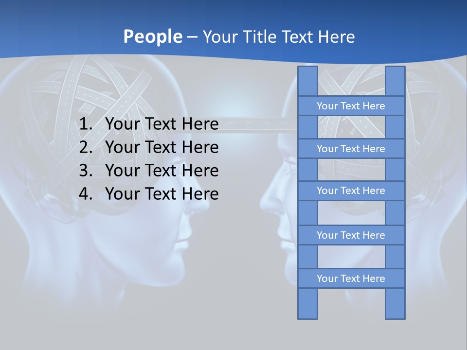 The Road Between Thoughts PowerPoint Template