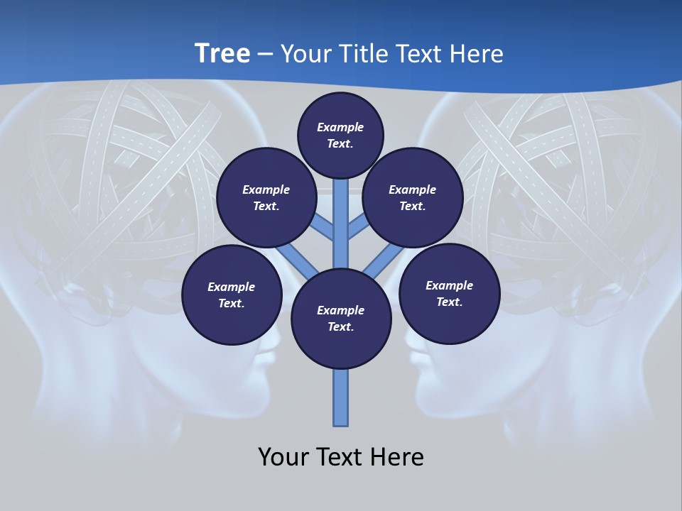 The Road Between Thoughts PowerPoint Template