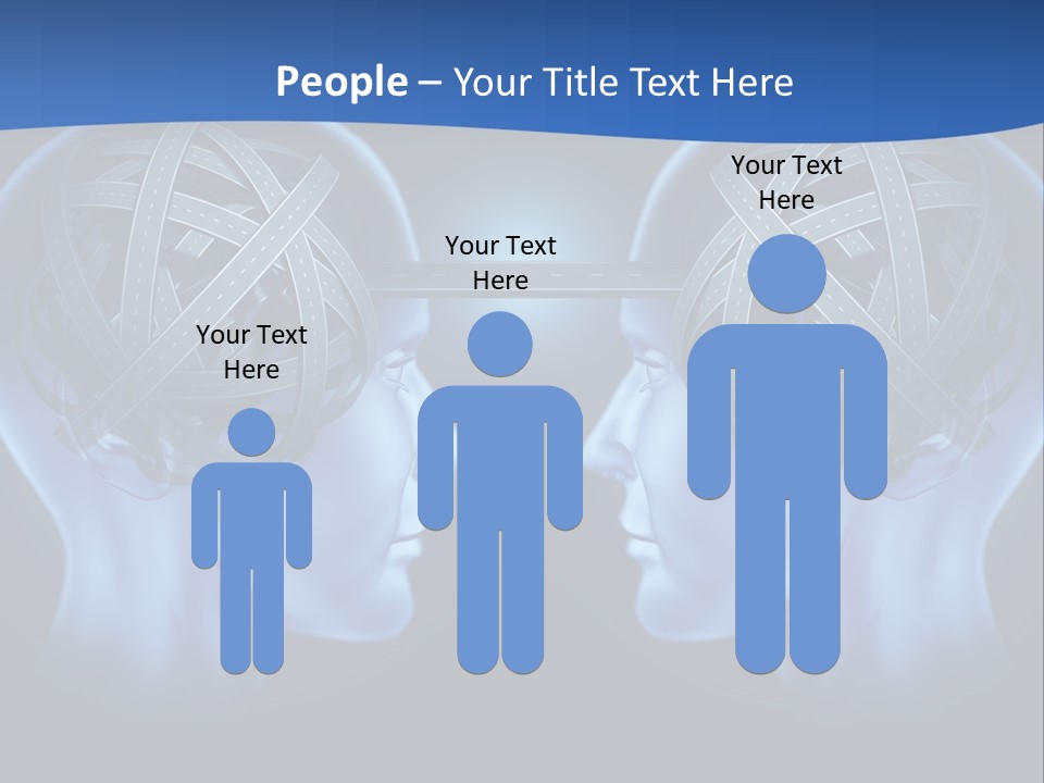 The Road Between Thoughts PowerPoint Template