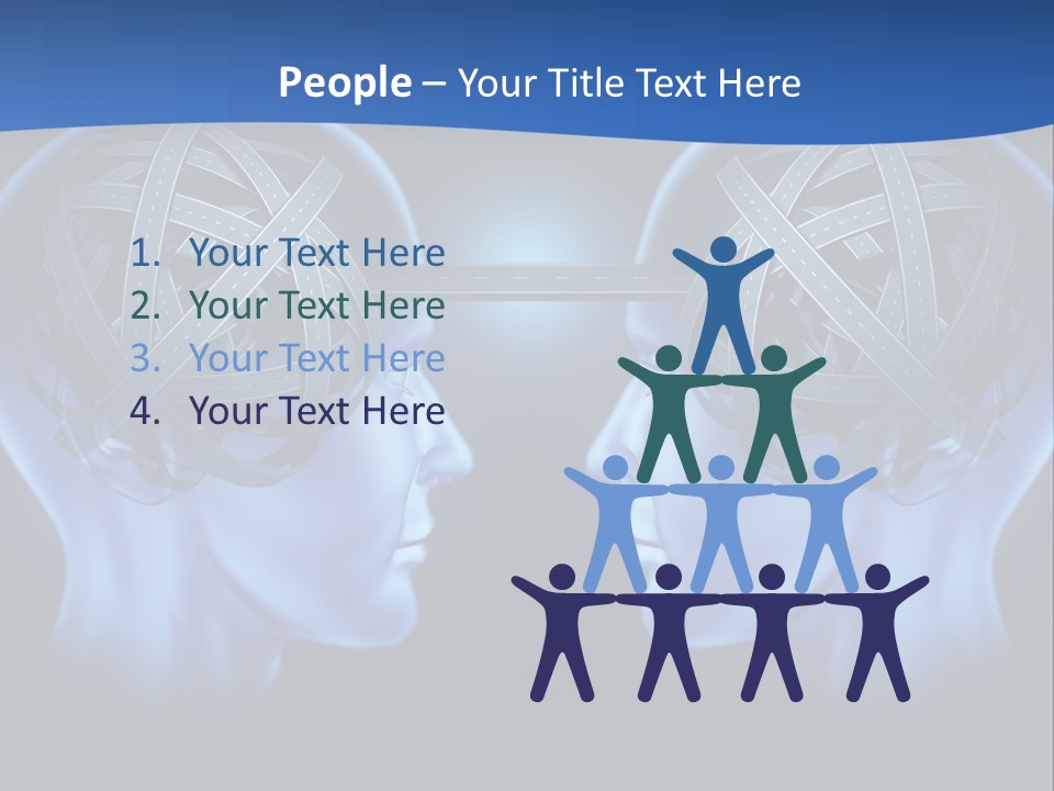 The Road Between Thoughts PowerPoint Template