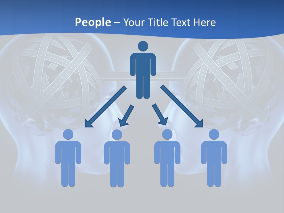 The Road Between Thoughts PowerPoint Template