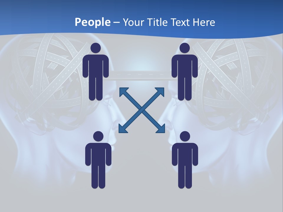 The Road Between Thoughts PowerPoint Template