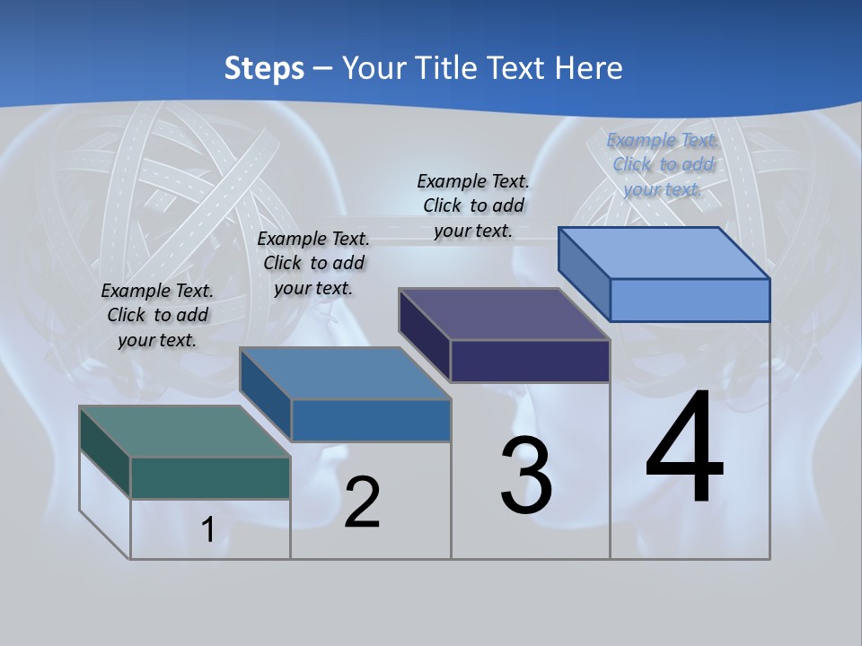 The Road Between Thoughts PowerPoint Template