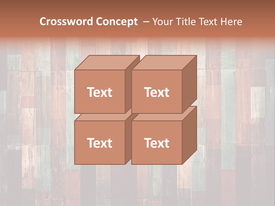 Multicolored Boards PowerPoint Template