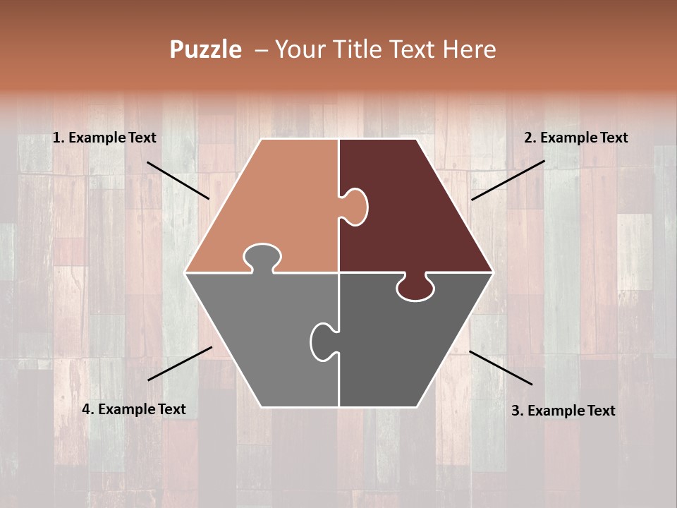 Multicolored Boards PowerPoint Template
