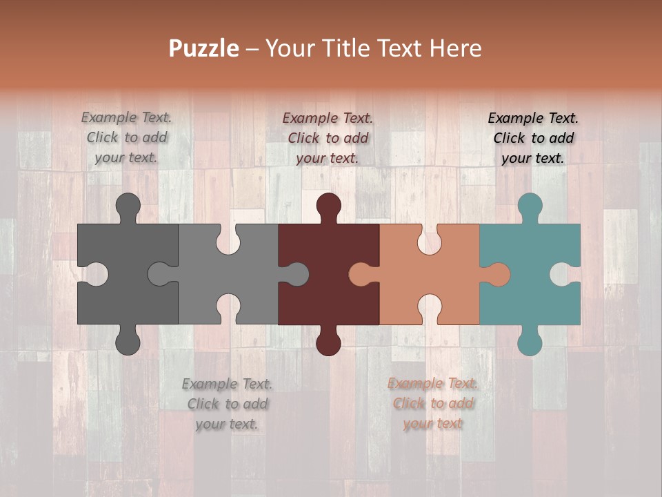 Multicolored Boards PowerPoint Template