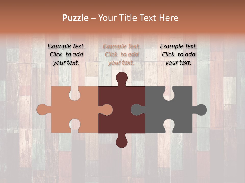 Multicolored Boards PowerPoint Template