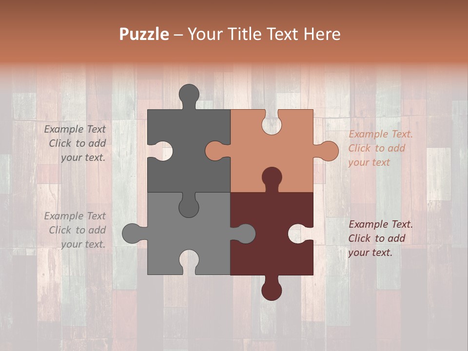 Multicolored Boards PowerPoint Template