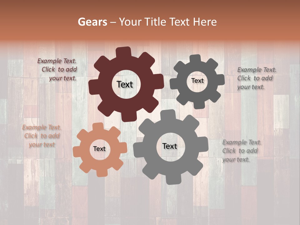 Multicolored Boards PowerPoint Template