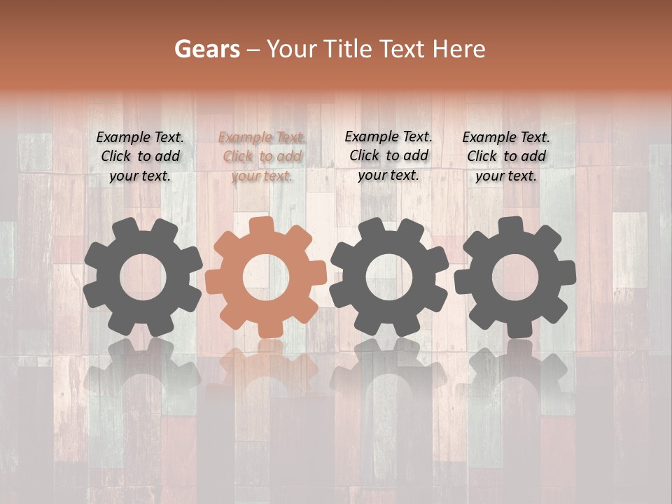 Multicolored Boards PowerPoint Template