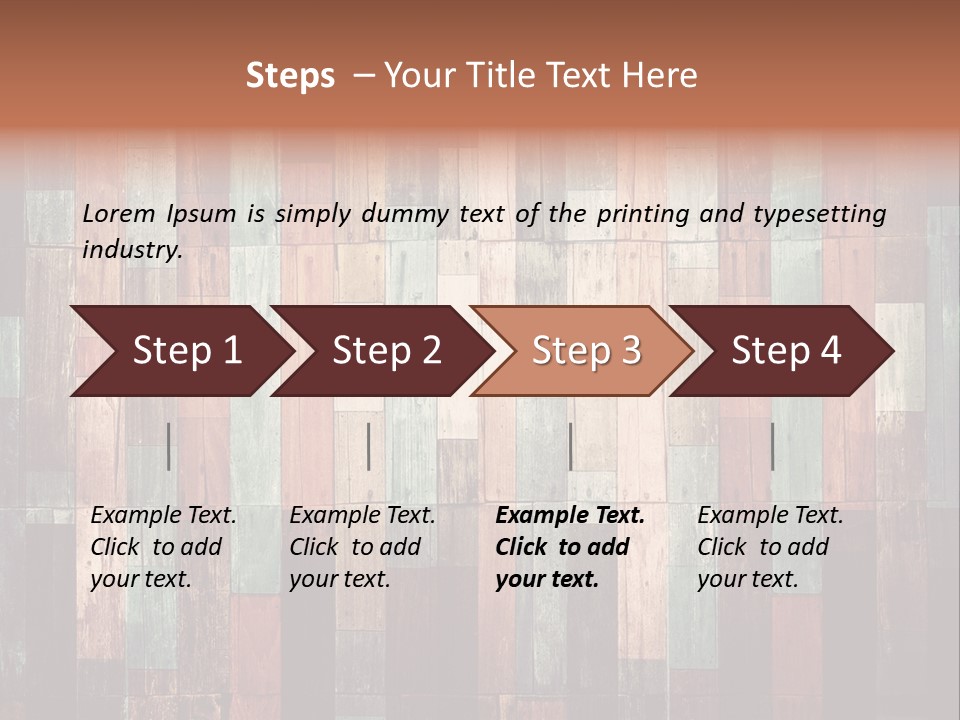 Multicolored Boards PowerPoint Template