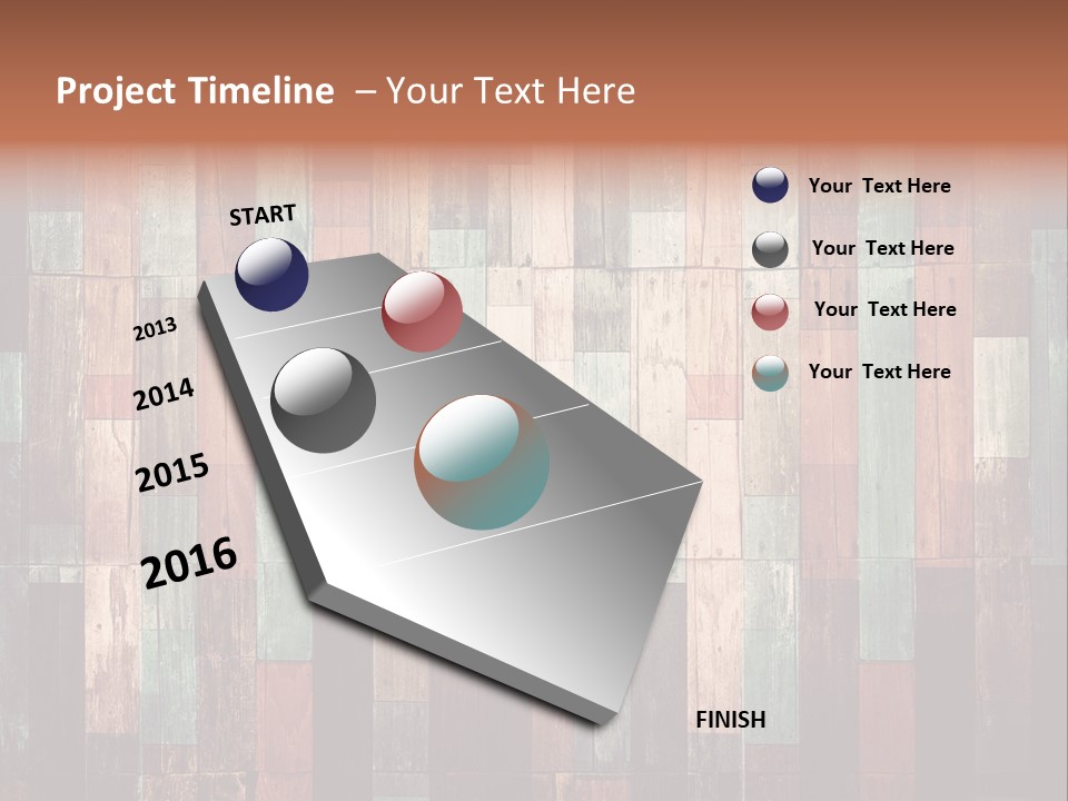 Multicolored Boards PowerPoint Template