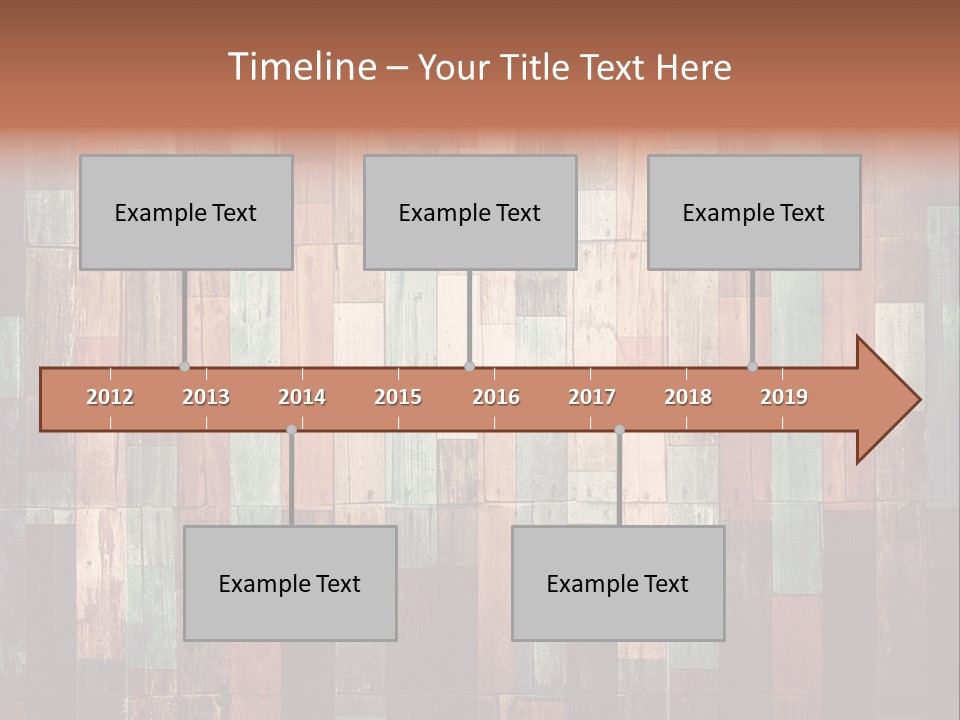 Multicolored Boards PowerPoint Template