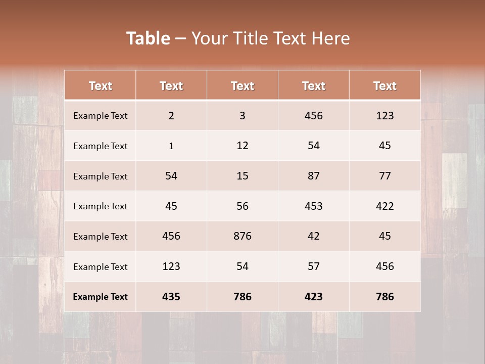 Multicolored Boards PowerPoint Template