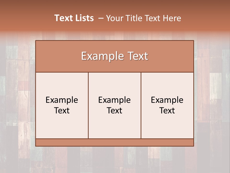 Multicolored Boards PowerPoint Template