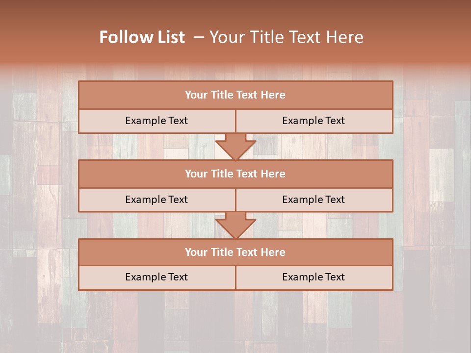 Multicolored Boards PowerPoint Template