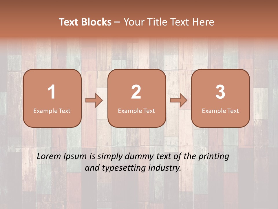 Multicolored Boards PowerPoint Template
