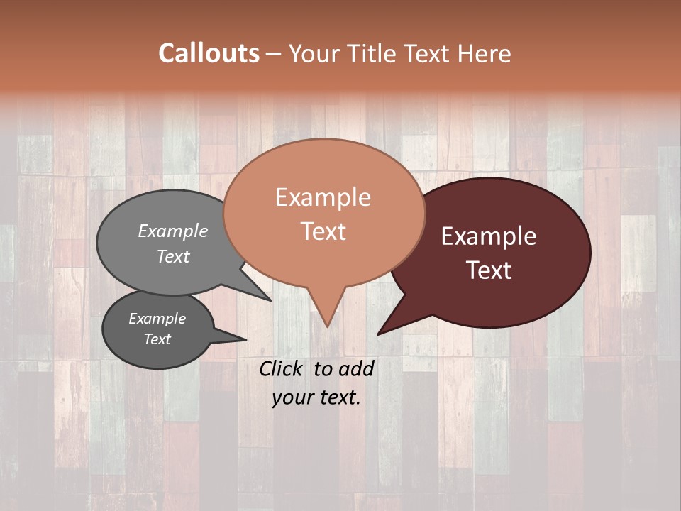 Multicolored Boards PowerPoint Template