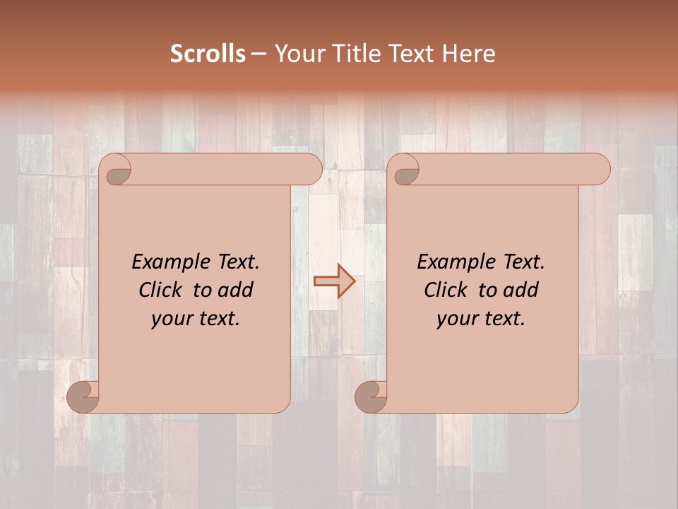 Multicolored Boards PowerPoint Template