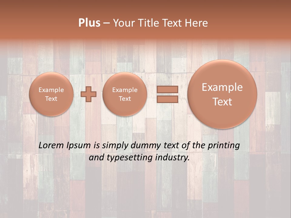 Multicolored Boards PowerPoint Template