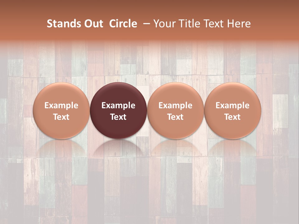 Multicolored Boards PowerPoint Template